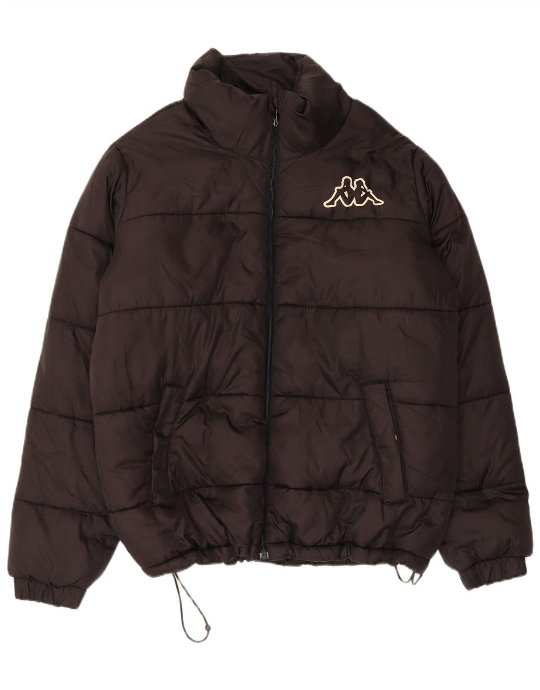 KAPPA Herren Wattierte Jacke UK 40 Large Schwarz Polyester