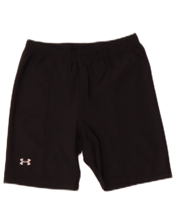 Under Armour Mädchen-Sportshorts, 7–8 Jahre, Größe S, schwarzes Nylon