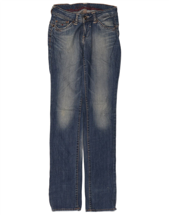 Tommy Hilfiger Damen Straight Jeans W26 L34 Blaue Baumwolle