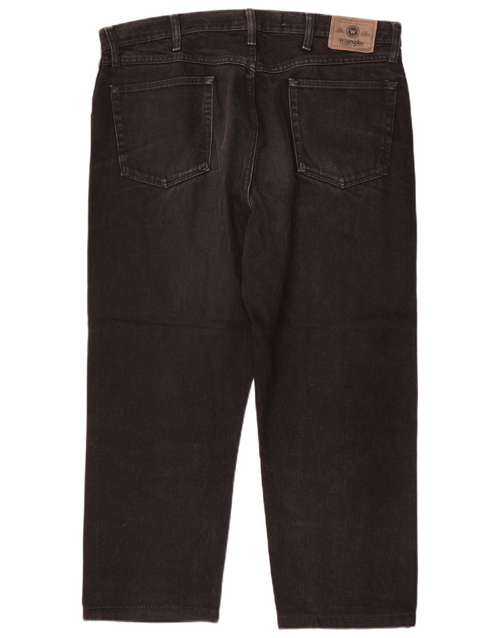 Wrangler Herren Straight Jeans W38 L26 Schwarze Baumwolle