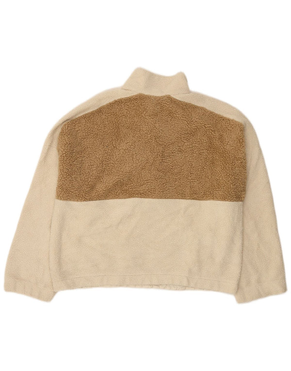 Columbia Damen-Fleecepullover mit Knopfkragen, UK 18, XL, Weiß, Farbblock