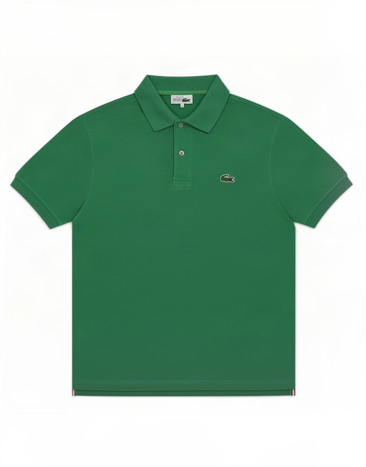 Lacoste Herren-Poloshirt aus mittelgrüner Baumwolle