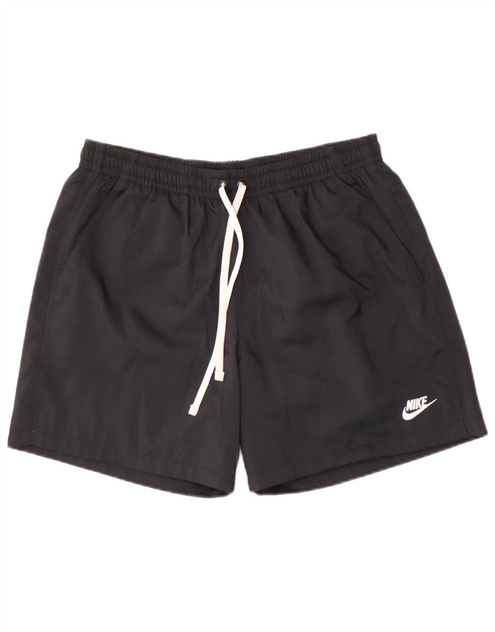 Nike Herren-Sportshorts, groß, aus schwarzem Polyester