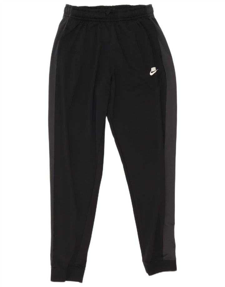 Nike Herren-Trainingshose, Jogginghose, groß, schwarzes Farbblock-Polyester