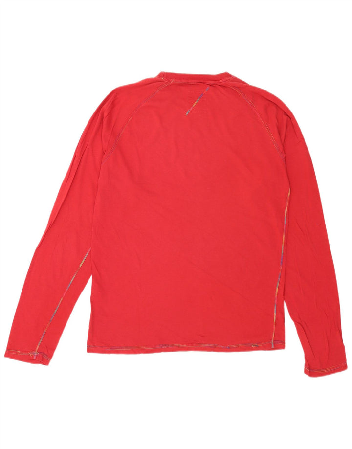 Jack & Jones Herren-Oberteil mit Grafik, langärmelig, groß, aus roter Baumwolle