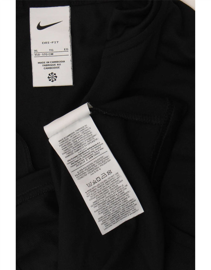 Nike Jungen Dri Fit Trainingsanzug Top Jacke 13–14 Jahre XL Schwarz Polyester
