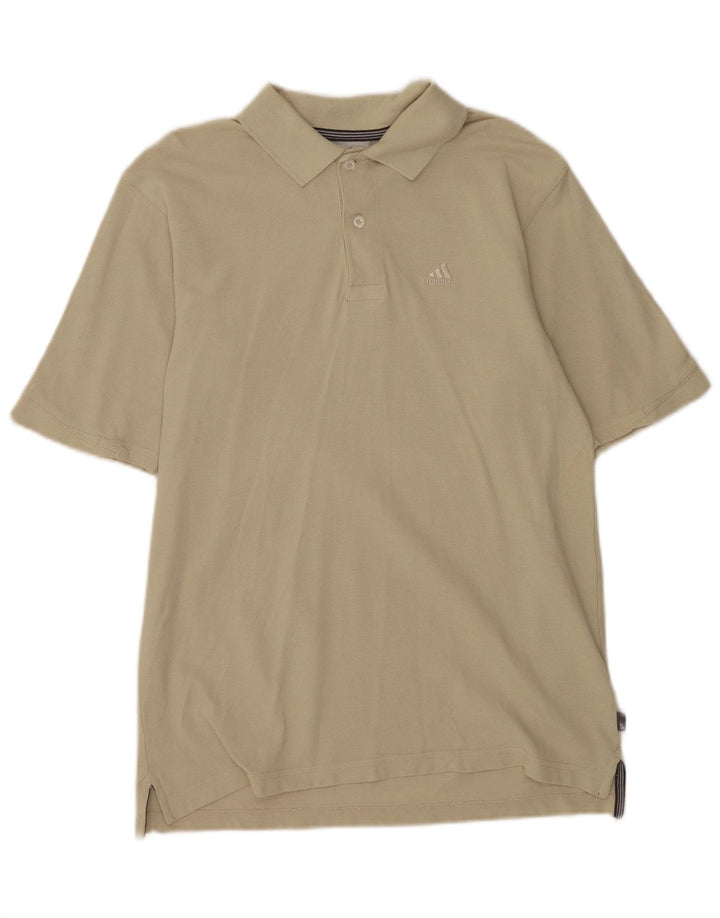 Adidas Herren Poloshirt Small Beige Baumwolle
