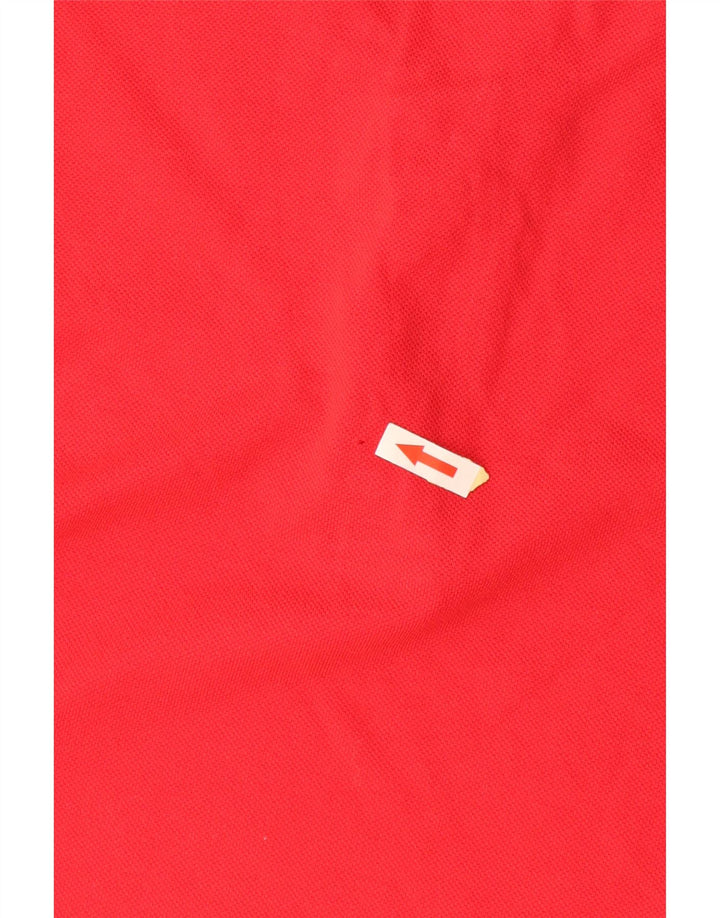 UNGARO Herren-Poloshirt, groß, rote Baumwolle