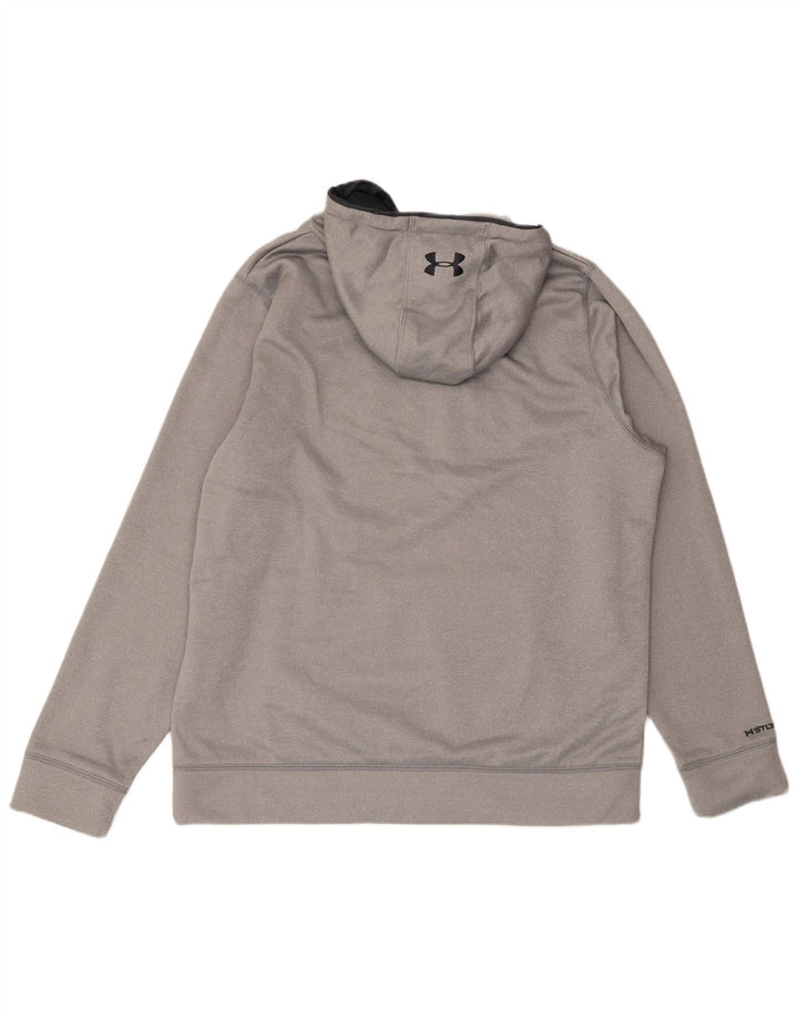 UNDER ARMOUR Herren-Kapuzenpullover mit Grafik, groß, grau, Polyester