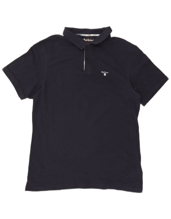 Barbour Herren Poloshirt XL Marineblau Baumwolle