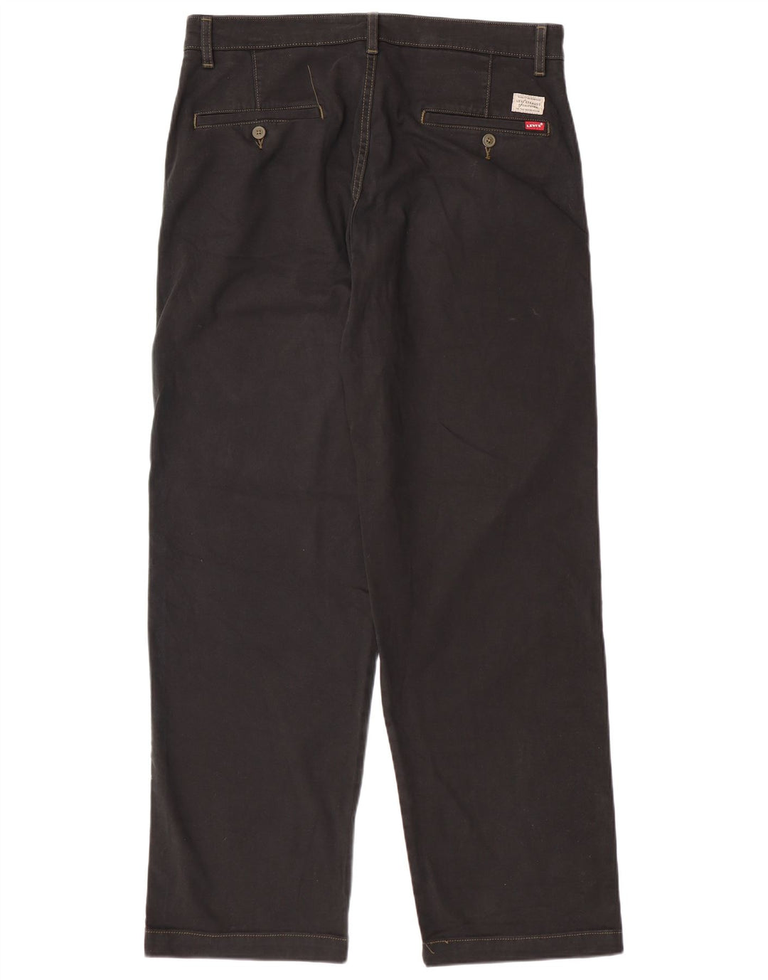 LEVI'S Herren 540 Straight Chino Hose W33 L29 Schwarze Baumwolle