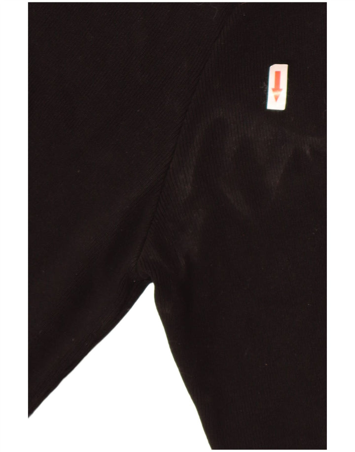 Monsoon Damen Pulloverkleid mit kurzen Ärmeln, UK 12, Mittelschwarz