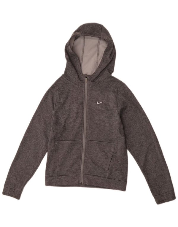 Nike Therma-Fit Zip Hoodie-Pullover für Jungen, 10–11 Jahre, mittelgrau meliert