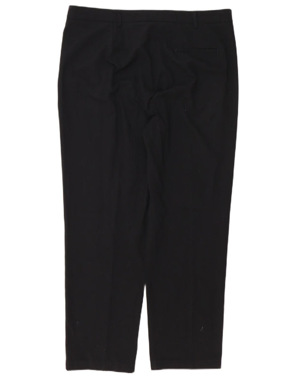 Marks & Spencer Damen-Anzughose mit gerader Passform, Größe UK 46, Größe L W38 L29, Schwarz