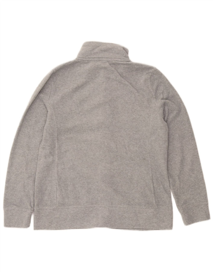 NAUTICA Damen Fleecejacke UK 14 Mittelgraues Polyester