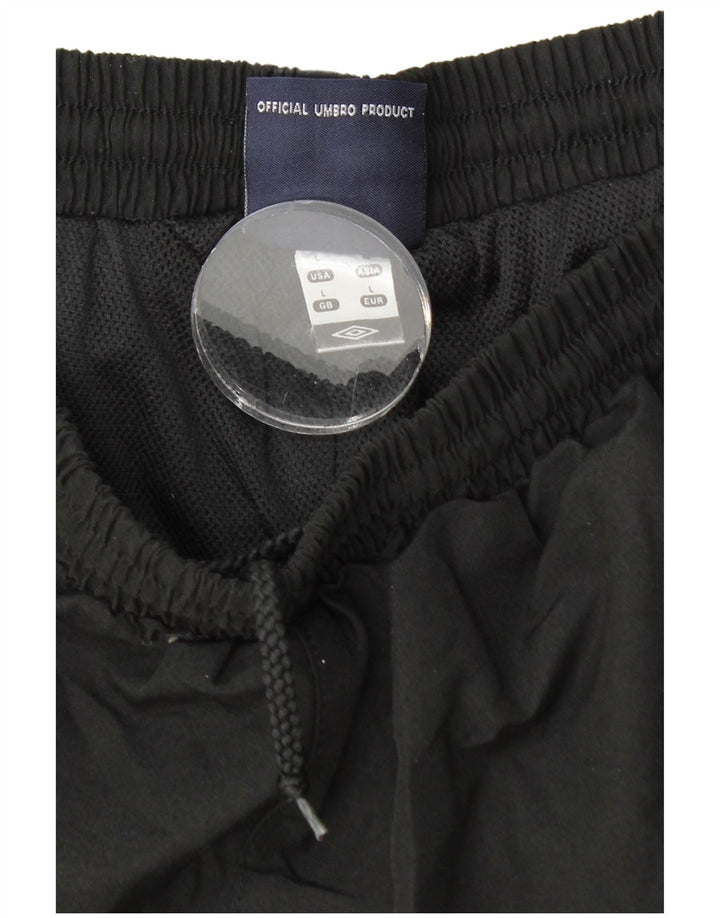 Umbro Herren-Trainingsanzughose mit Grafik, Größe L, Schwarz, Polyester