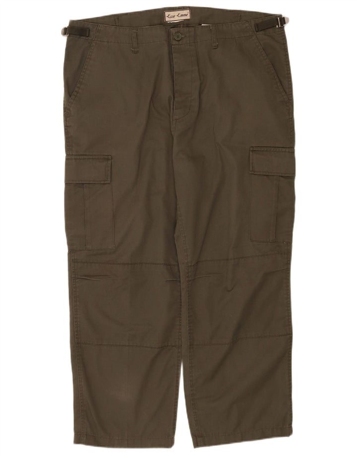 ESSE EMME Gerade Herren-Cargohose W38 L27 Khaki