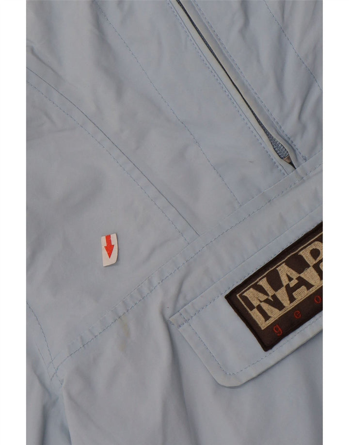Napapijri Damen Übergroße Kapuzenpullover-Regenjacke UK 10 Small Blau