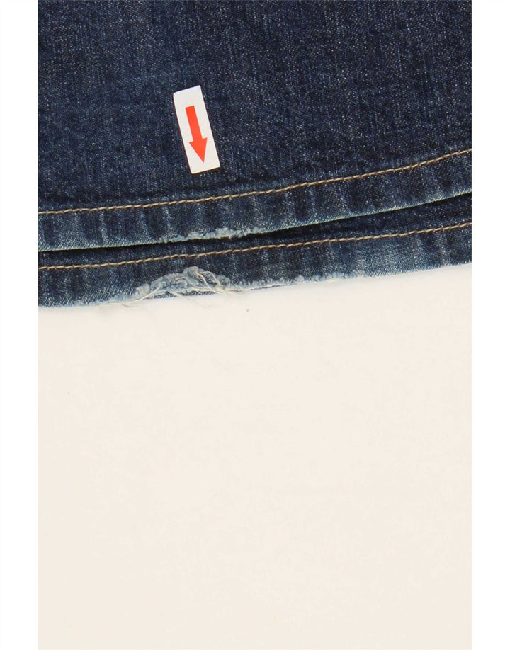 Diesel Damen Bootcut-Jeans W28 L32 Blaue Baumwolle