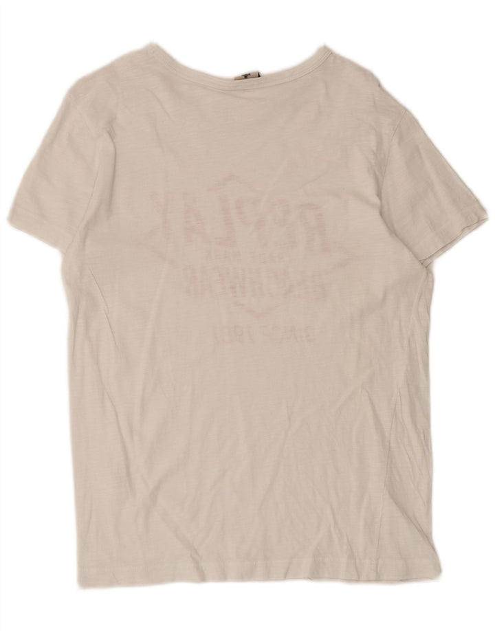 Replay Herren-T-Shirt mit Grafik, Größe S, Weiß