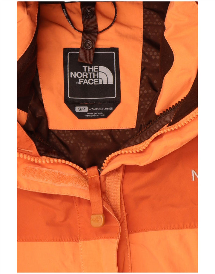 The North Face Damen Hyvent Regenjacke UK 10 Small Orange Colourblock