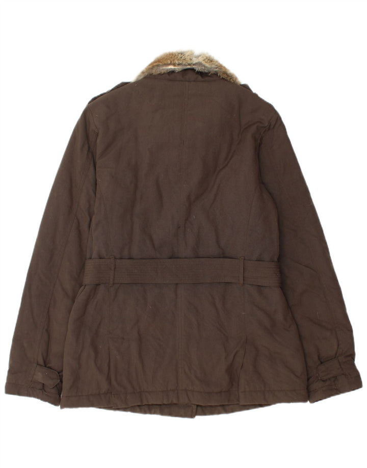 Woolrich Damen Militär-Daunenweste UK 12 Mittelbraun