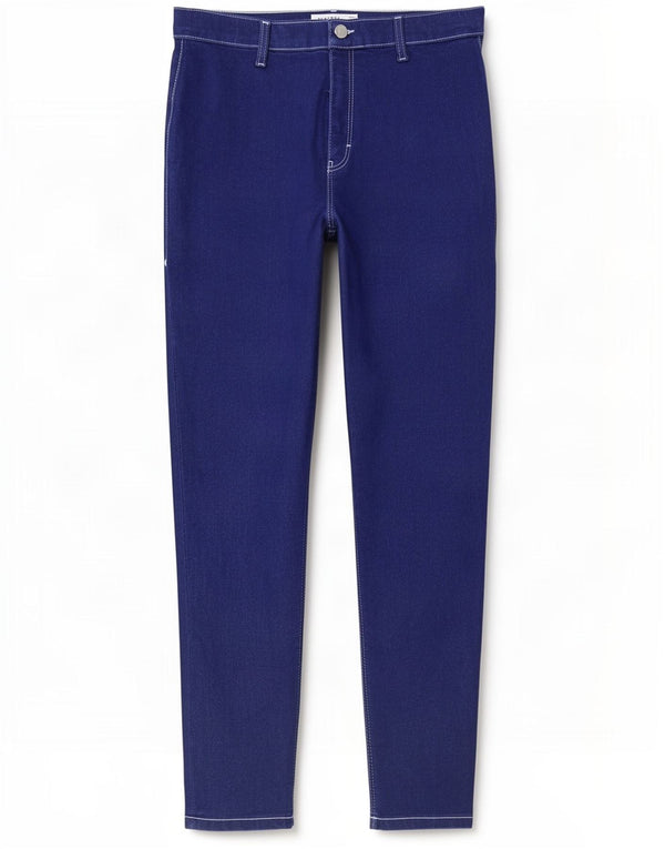 Topshop Damen Joni Slim Jeans W34 L29 Blaue Baumwolle