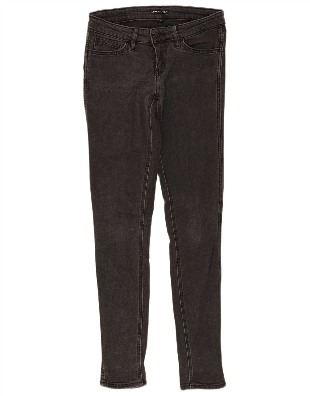 Levi's Damen Line 8 Skinny Jeans W28 L32 Grau
