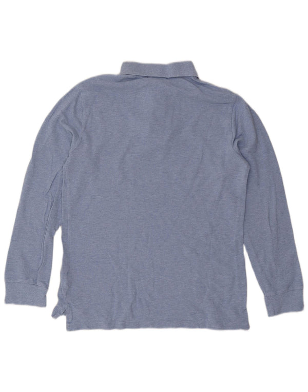 Polo Ralph Lauren Langarm-Poloshirt für Jungen, 15–16 Jahre, XL, blau meliert