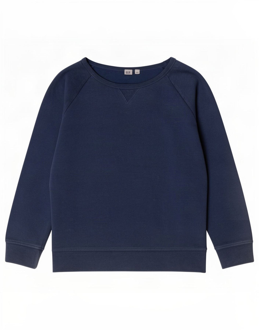 Gap Damen Sweatshirt-Pullover UK 14 Mittelblaue Baumwolle