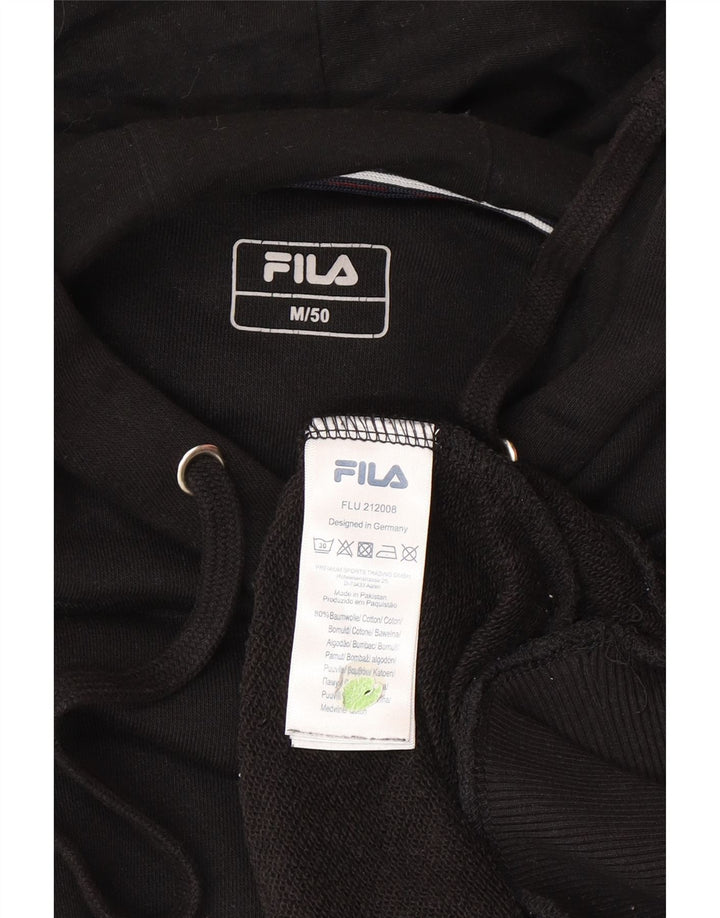 Fila Herren Kapuzenpullover IT 50 Mittelschwarze Baumwolle