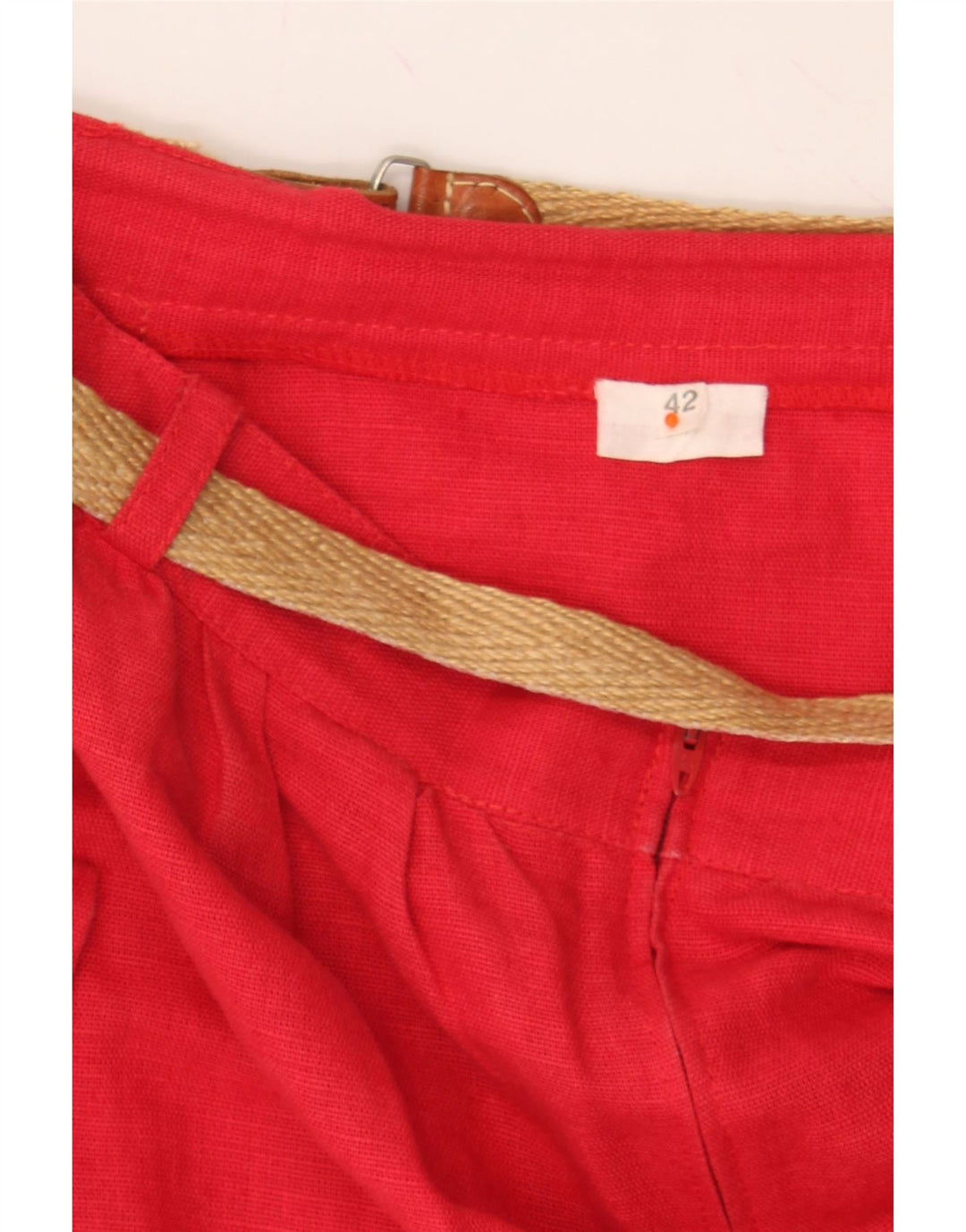 VINTAGE Womens Cargo Skirt IT 42 Medium W28  Red Vintage Vintage and Second-Hand Vintage from Messina Hembry 