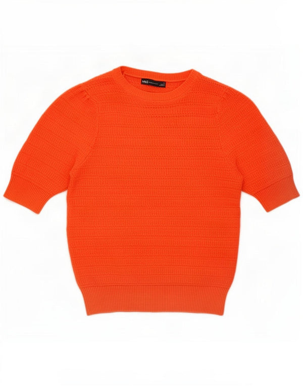 Marks & Spencer Damen-Pullover mit Rundhalsausschnitt, Gr. 12, mittelorange