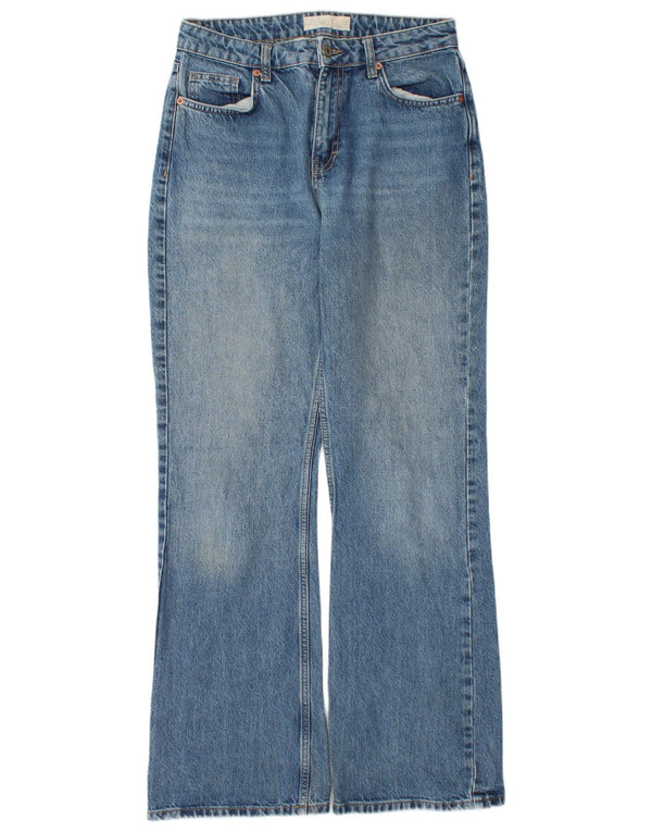 Topshop Damen Bootcut Jeans W28 L32 Blaue Baumwolle