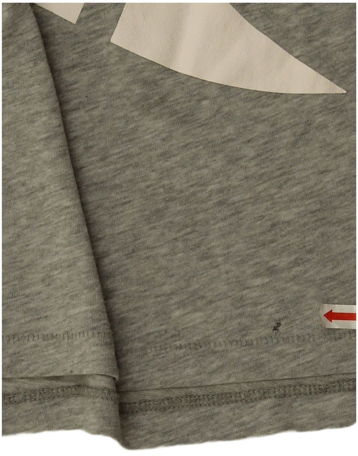 Nike Damen-T-Shirt in Übergröße mit Grafik, UK 16, Größe L, Grau meliert