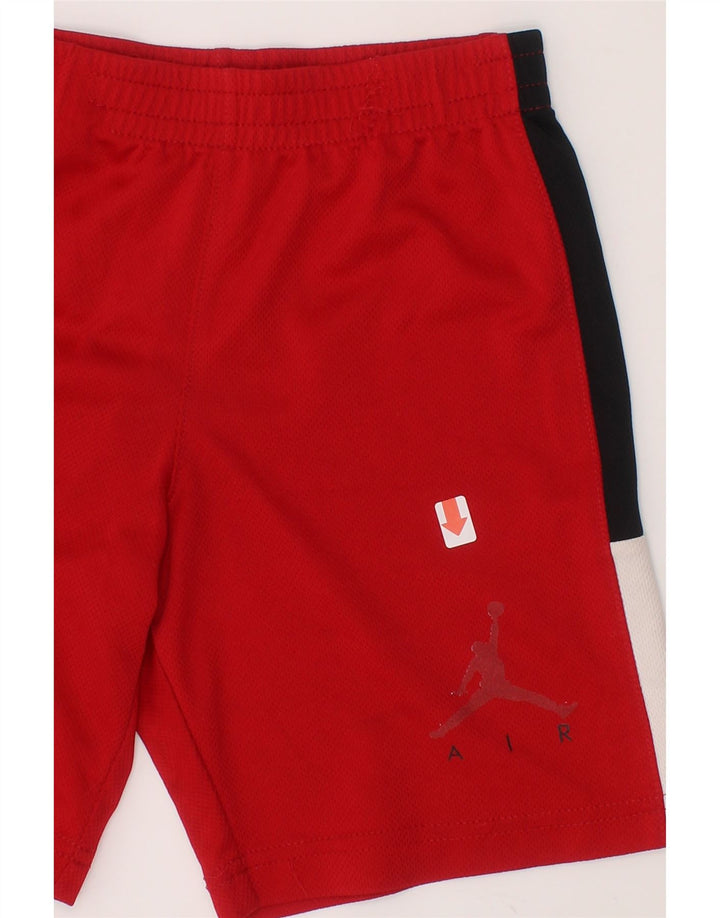 JORDAN Boys Sport Shorts 6-7 Years  Red Colourblock Vintage Jordan and Second-Hand Jordan from Messina Hembry 