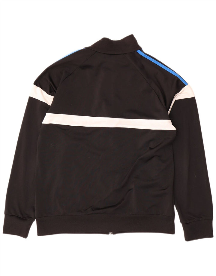 Adidas Herren-Trainingsanzug-Top-Jacke, mittelgroß, Schwarz, Colourblock-Polyester, Sport