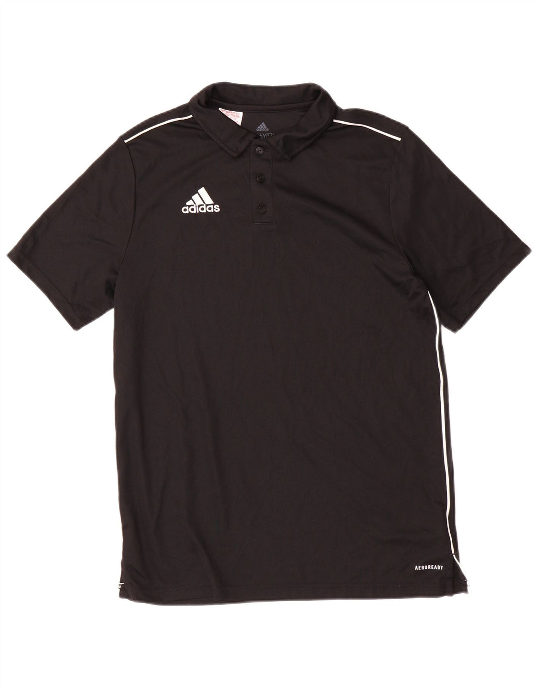 ADIDAS Aeroready-Poloshirt für Jungen, 15–16 Jahre, schwarzes Polyester