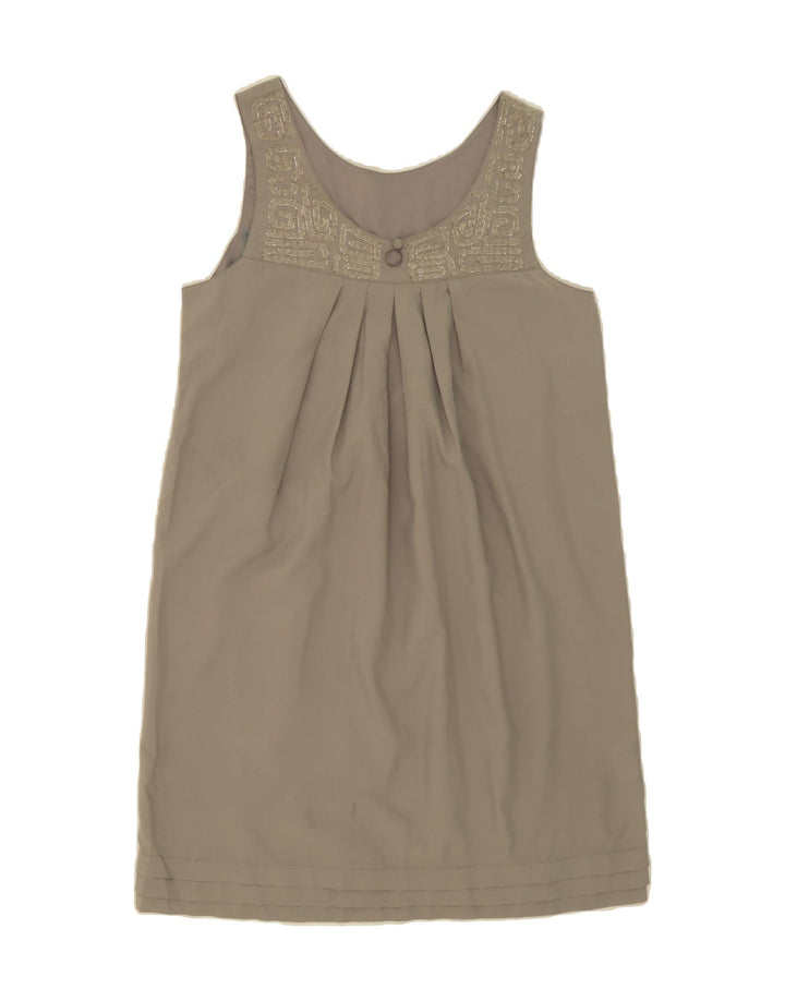 DKNY Womens Sleeveless Shift Dress UK 14 Medium Grey Polyester Vintage Dkny and Second-Hand Dkny from Messina Hembry 