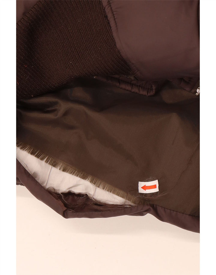 i Blues Damen Übergroße wattierte Jacke UK 10 Small Braun Polyamid