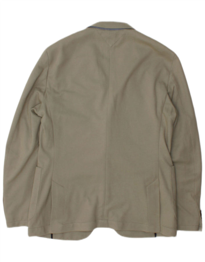Tommy Hilfiger Herren-Blazer mit 2 Knöpfen, IT 48, mittelbeige Baumwolle