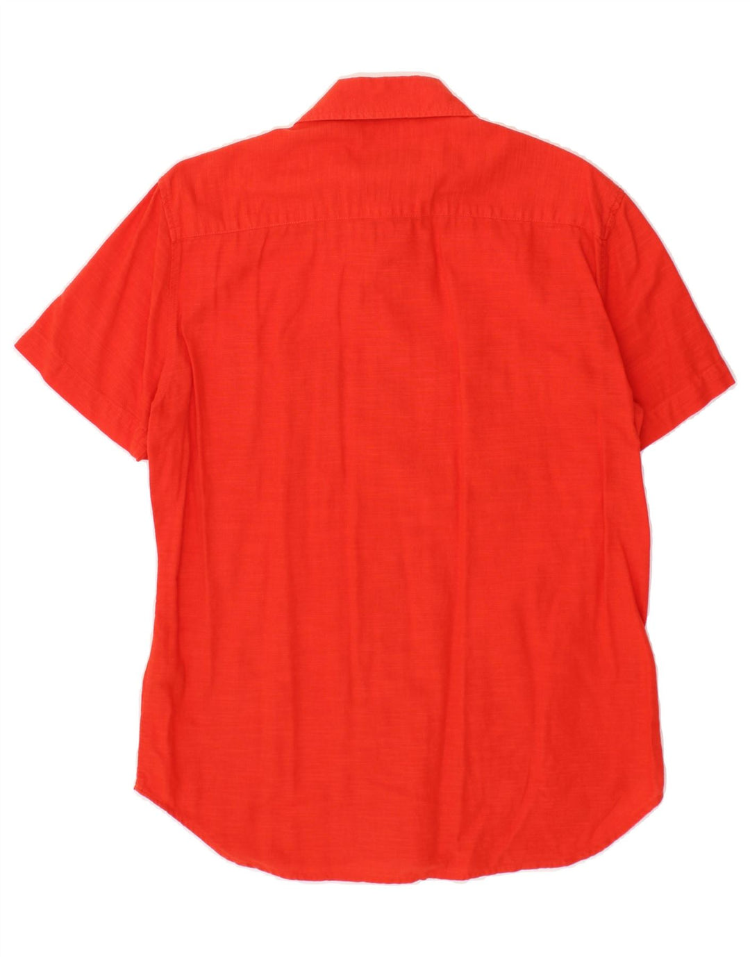 CARRERA Mens Short Sleeve Shirt Large Red Cotton Vintage Carrera and Second-Hand Carrera from Messina Hembry 