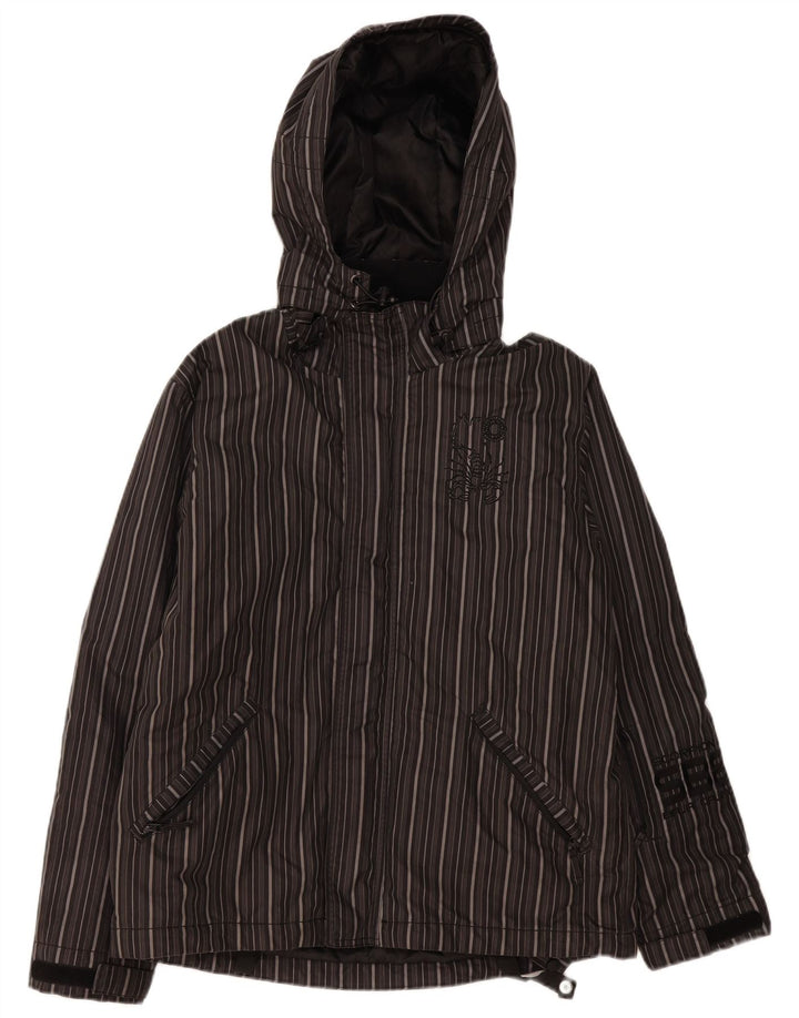 Scorpion Bay Herren-Windbreaker-Jacke mit Grafik, Gr. 10, Größe S, grau gestreift