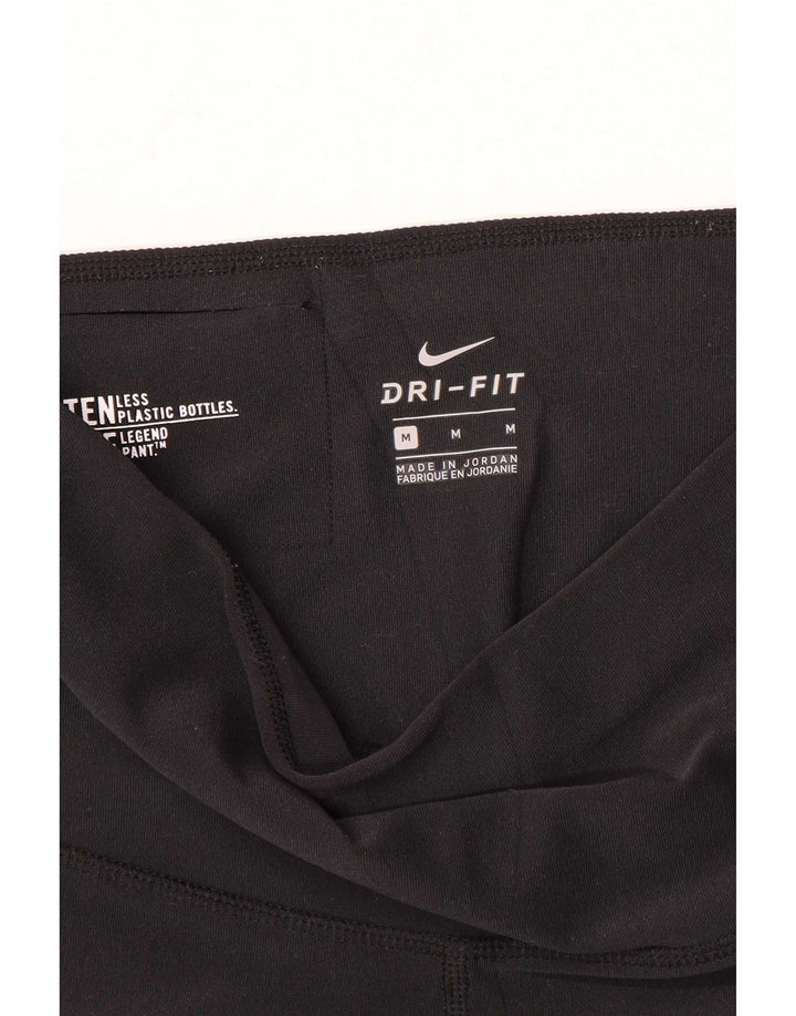 Nike Damen Leggings UK 14 Medium Schwarz