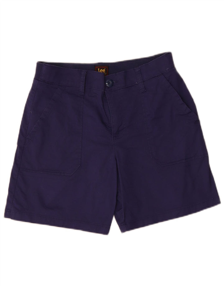Lee Damen Chinoshorts US 6 Medium W30 Marineblaue Baumwolle