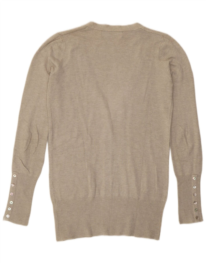 Zara Damen-Cardigan-Pullover UK 10 Small Grau