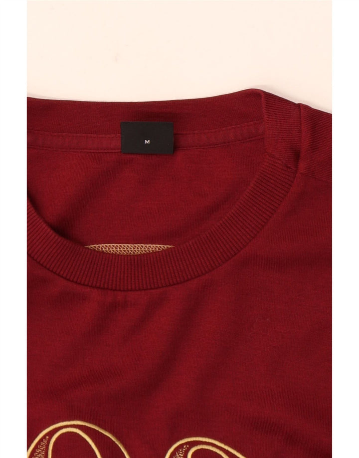 Hugo Boss Herren-Sweatshirt mit Grafik, mittelgroß, Burgunderrot