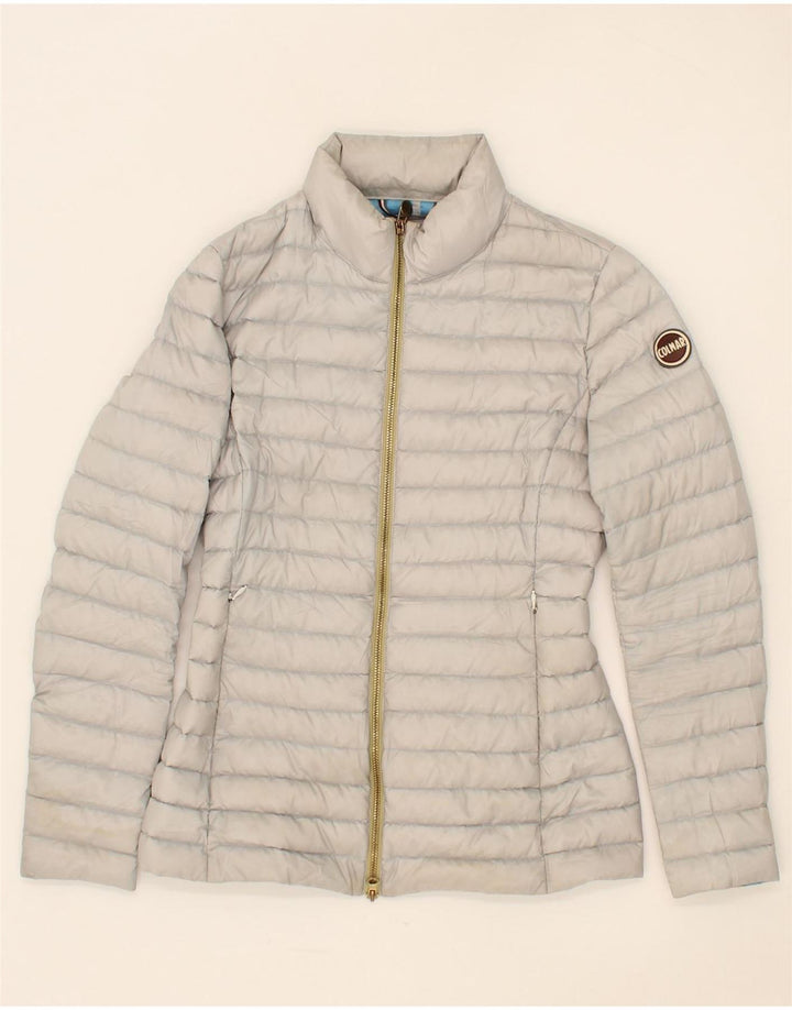 COLMAR Womens Padded Jacket IT 40 Small Grey Polyester Vintage Colmar and Second-Hand Colmar from Messina Hembry 