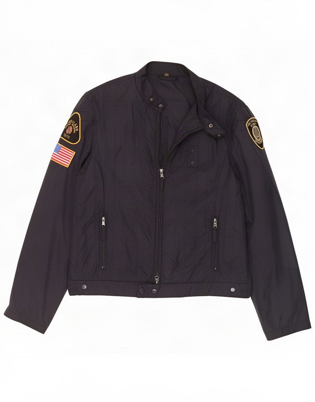 Xagon Herren Bomberjacke UK 40 Large Marineblau Polyamid