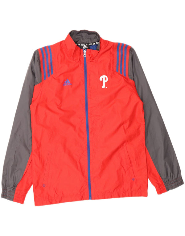 Adidas Philadelphia Phillies Regenjacke für Jungen, 14–15 Jahre, Größe L, Rot
